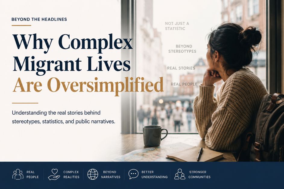 Why complex migrant lives are oversimplified beyond media stereotypes